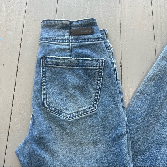 Anthropologie Pilcro jeans womens 25 blue dark wash high rise skinny denim - Picture 2 of 15